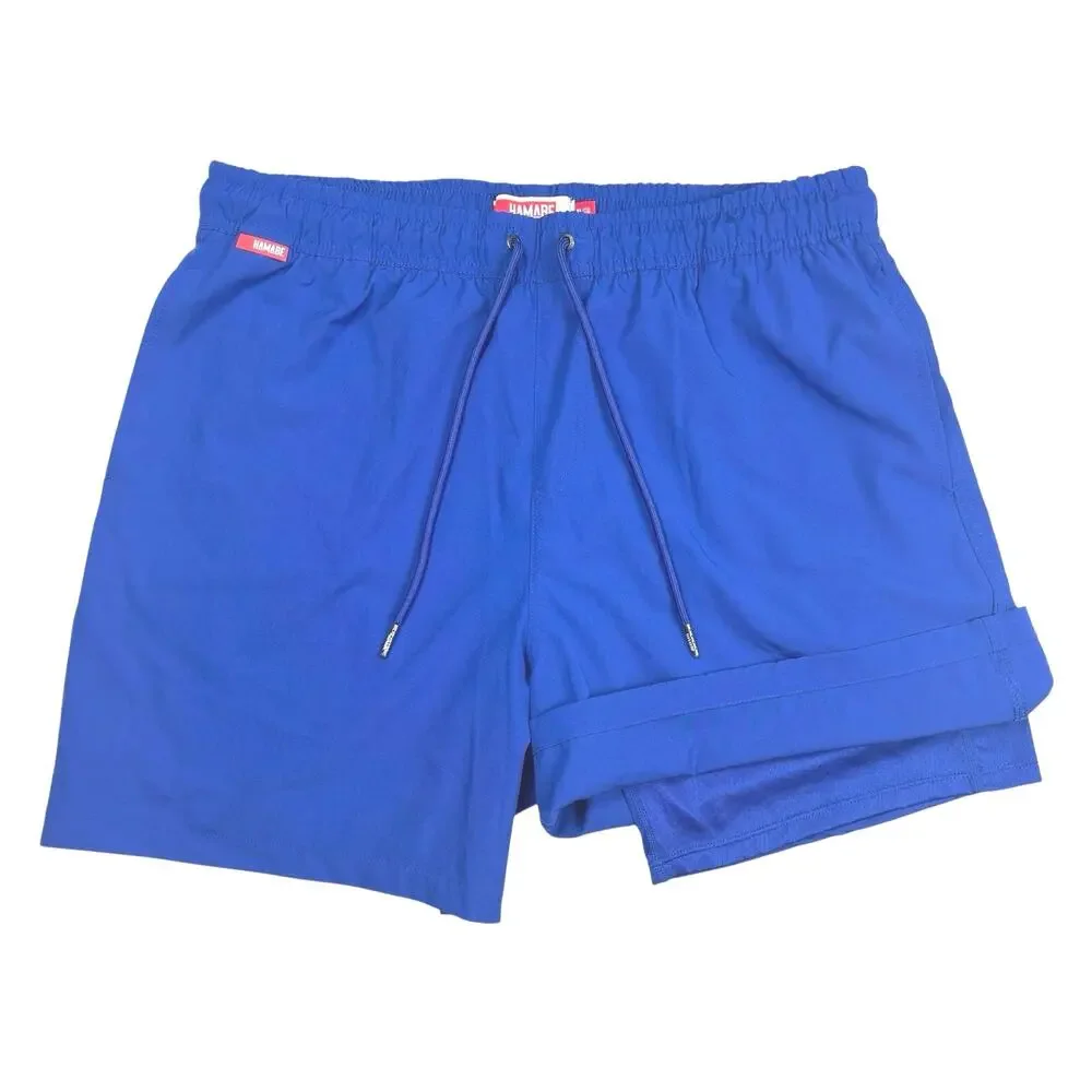 Hamabe | Men | Mazarine Blue Comfort Liner Volley Swim Trunks | Size XL
